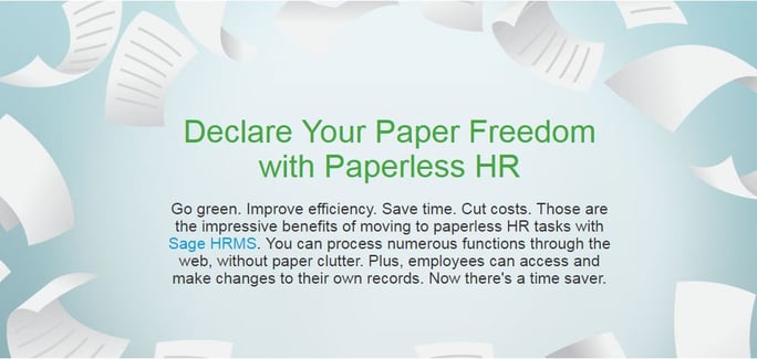 Sage Human Resource Management Soution - Paperless HR