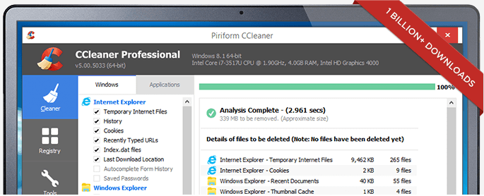 Increase the speed of your PC by disabling startup programs using CCleaner
