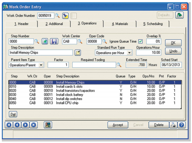 Sage 100 Cloud ERP Work Order Module for Manufacturing