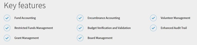 Key Features of NonProfit Plus for Acumatica