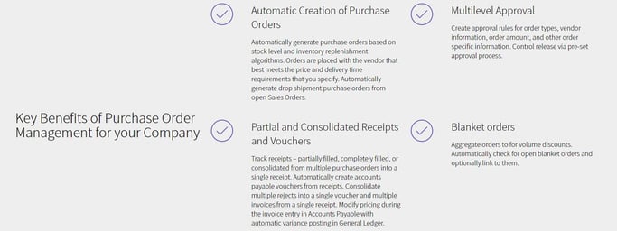 Key Benefits of the Purchase Order Management Suite for Acumatica Cloud ERP